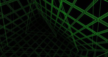 Mimari sanat konseptinde soyut çizgiler, minimum geometrik şekiller. 