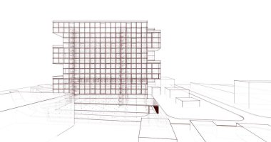 soyut mimari duvar kağıdı, dijital arkaplan