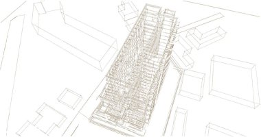 soyut mimari duvar kağıdı, dijital arkaplan