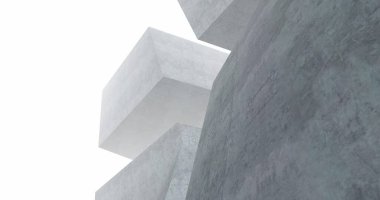 Mimari sanat konseptinde soyut çizgiler, minimum geometrik şekiller. 