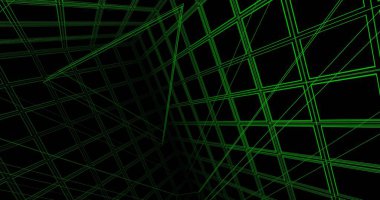 Mimari sanat konseptinde soyut çizgiler, minimum geometrik şekiller. 