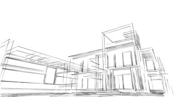 soyut mimari duvar kağıdı, dijital arkaplan