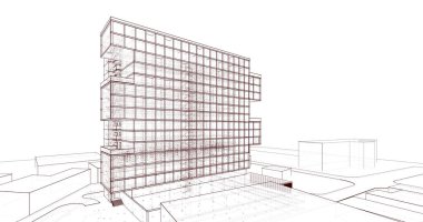 soyut mimari duvar kağıdı, dijital arkaplan