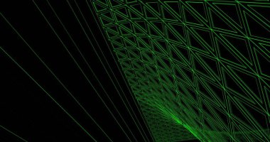 Mimari sanat konseptinde soyut çizgiler, minimum geometrik şekiller. 