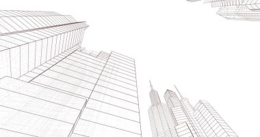 soyut mimari duvar kağıdı, dijital arkaplan