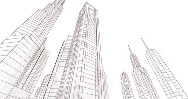 soyut mimari duvar kağıdı, dijital arkaplan