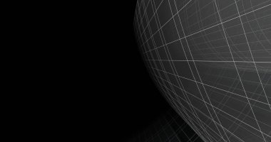 Mimari sanat konseptinde soyut çizgiler, minimum geometrik şekiller. 