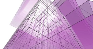 soyut mimari duvar kağıdı tasarımı, dijital konsept arkaplan