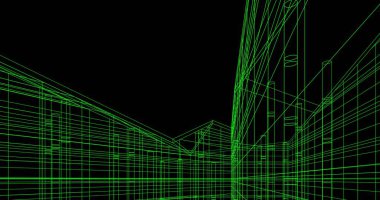 soyut mimari duvar kağıdı tasarımı, dijital konsept arkaplan