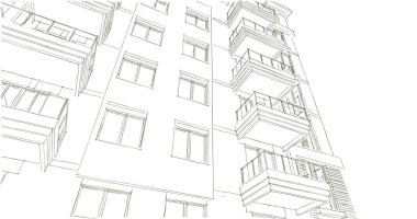 çizgili mimari duvar kağıdı, dijital arkaplan