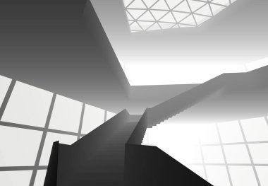 soyut mimari duvar kağıdı tasarımı, dijital konsept arkaplan