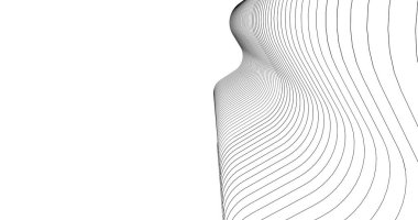 Mimari sanat konseptinde soyut çizgiler, minimum geometrik şekiller. 