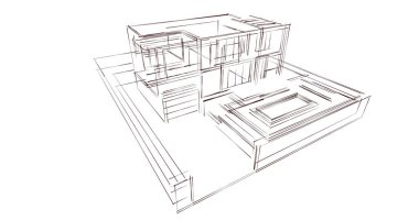 soyut mimari duvar kağıdı, dijital arkaplan