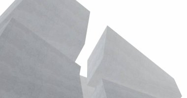 Mimari sanat konseptinde soyut çizgiler, minimum geometrik şekiller. 