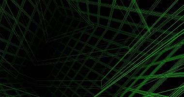 Mimari sanat konseptinde soyut çizgiler, minimum geometrik şekiller. 