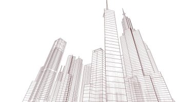 soyut mimari duvar kağıdı, dijital arkaplan