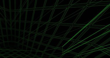 Mimari sanat konseptinde soyut çizgiler, minimum geometrik şekiller. 