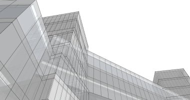 soyut mimari duvar kağıdı tasarımı, dijital konsept arkaplan