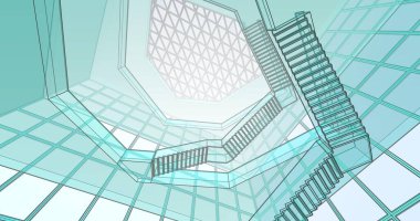 soyut mimari duvar kağıdı, dijital arkaplan