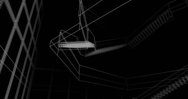 soyut mimari duvar kağıdı, dijital arkaplan