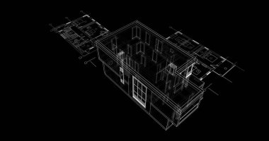 çizgili mimari duvar kağıdı, dijital arkaplan