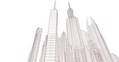 soyut mimari duvar kağıdı, dijital arkaplan