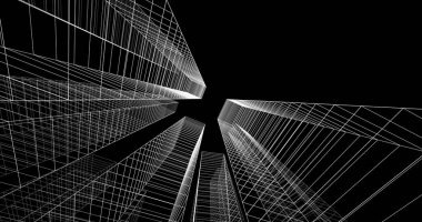 soyut mimari duvar kağıdı, dijital arkaplan