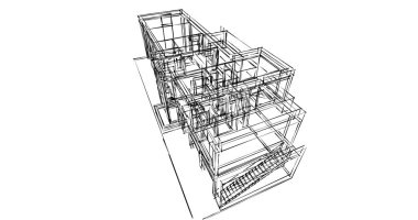 çizgili mimari duvar kağıdı, dijital arkaplan