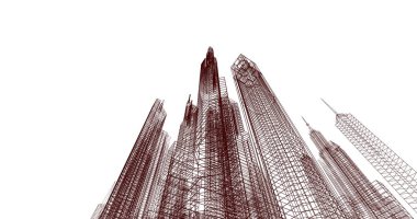 soyut mimari duvar kağıdı, dijital arkaplan