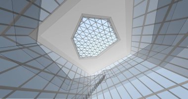 soyut mimari duvar kağıdı konsepti, dijital arkaplan