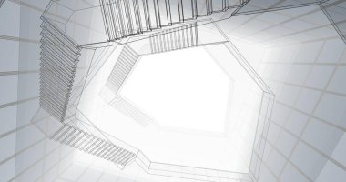 soyut mimari duvar kağıdı konsepti, dijital arkaplan