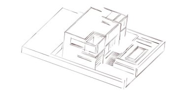 soyut mimari duvar kağıdı, dijital arkaplan