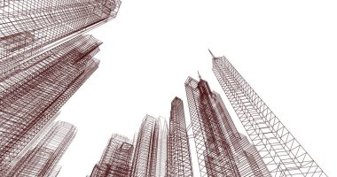 soyut mimari duvar kağıdı, dijital arkaplan