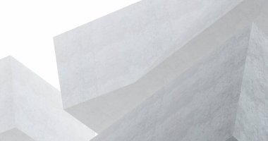 Mimari sanat konseptinde soyut çizgiler, minimum geometrik şekiller. 