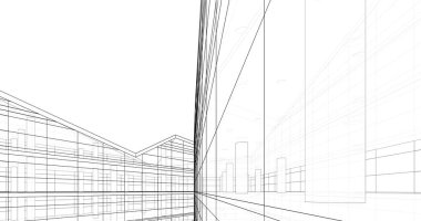 soyut mimari duvar kağıdı tasarımı, dijital konsept arkaplan