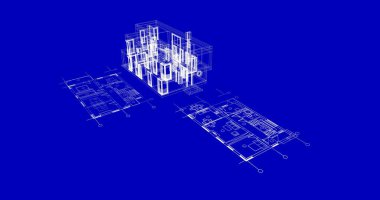 çizgili mimari duvar kağıdı, dijital arkaplan