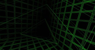 Mimari sanat konseptinde soyut çizgiler, minimum geometrik şekiller. 