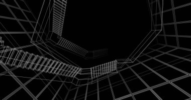 soyut mimari duvar kağıdı, dijital arkaplan