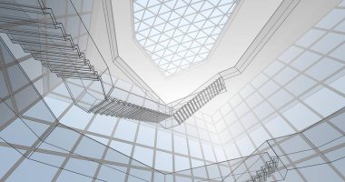 soyut mimari duvar kağıdı konsepti, dijital arkaplan