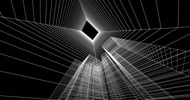 soyut mimari duvar kağıdı, dijital arkaplan