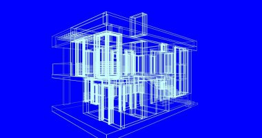 çizgili mimari duvar kağıdı, dijital arkaplan