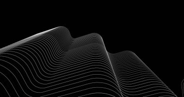 Mimari sanat konseptinde soyut çizgiler, minimum geometrik şekiller. 