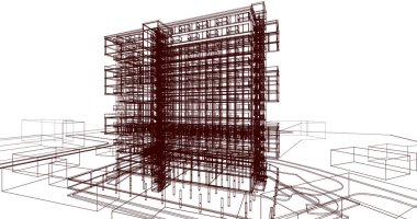 soyut mimari duvar kağıdı, dijital arkaplan