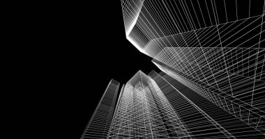 soyut mimari duvar kağıdı, dijital arkaplan