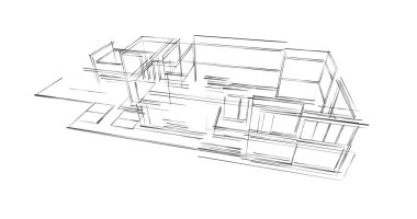 soyut mimari duvar kağıdı, dijital arkaplan