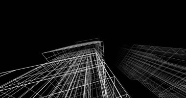 soyut mimari duvar kağıdı tasarımı, dijital konsept arkaplan