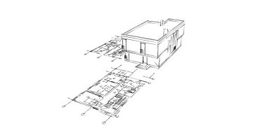 çizgili mimari duvar kağıdı, dijital arkaplan