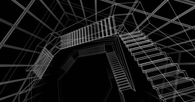 soyut mimari duvar kağıdı, dijital arkaplan