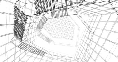 soyut mimari duvar kağıdı, dijital arkaplan