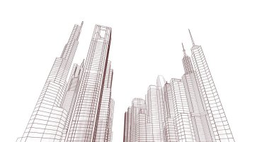 soyut mimari duvar kağıdı, dijital arkaplan